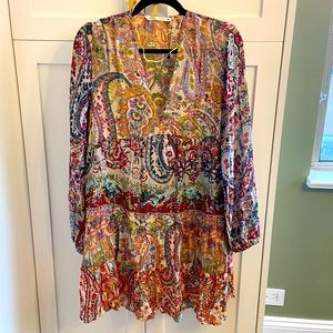 Flowy multicolor mini dress NEVER WORN